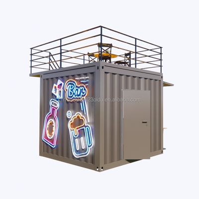 モダンデザイン スーパーマーケット モバイル コンテナ カフェバー ハウス 10フィート ミニポップショップ