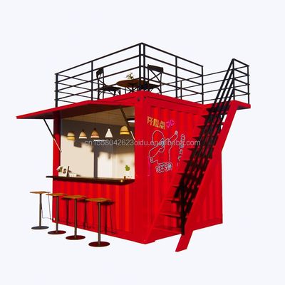 専門店 カスタマイズされたコンテナ コーヒーショップ バー ファーストフード レストラン コンビニストア キオスク ブース アルミ合金窓付き