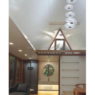 2024 寝室と洗面所とアルミ合金窓のプリファブリック三角形住宅
