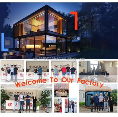 2024 寝室と洗面所とアルミ合金窓のプリファブリック三角形住宅