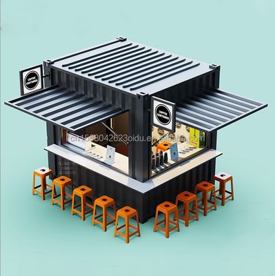 コーヒーショップ バー ストリート レストラン ガーデン ブース 10フィート 20フィートまたは40フィート 50/75/100mm 波サンドイッチパネル