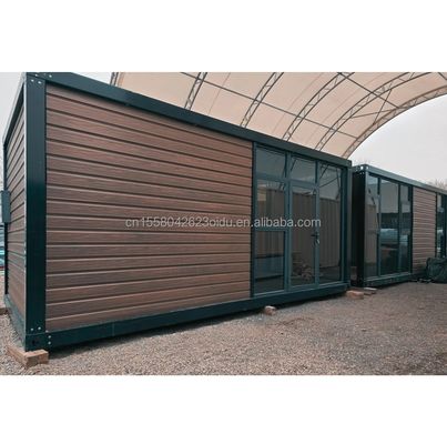 EU 20ft 40ft モダンデザイン アウトドア ホテルと職業のための拡張可能な木製コンテナハウス