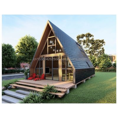 ホテルの木造住宅 トライアングルデザイン モダンスタイルのコンテナと50/75/100mmの波サンドイッチパネル壁 EU