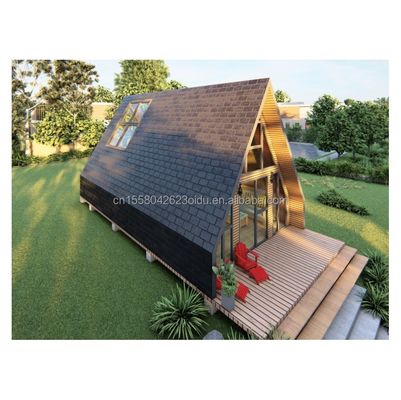 ホテルの木造住宅 トライアングルデザイン モダンスタイルのコンテナと50/75/100mmの波サンドイッチパネル壁 EU
