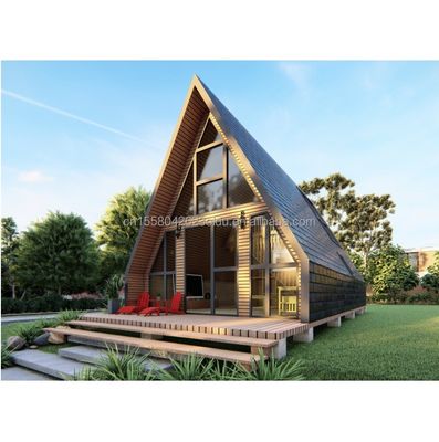 ホテルの木造住宅 トライアングルデザイン モダンスタイルのコンテナと50/75/100mmの波サンドイッチパネル壁 EU