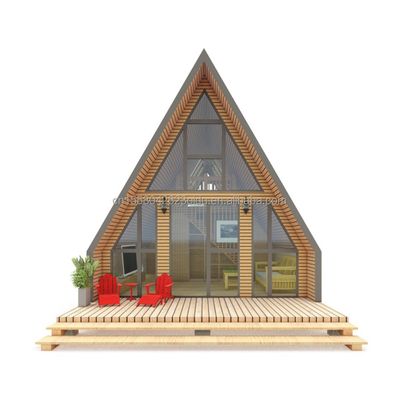 ホテルの木造住宅 トライアングルデザイン モダンスタイルのコンテナと50/75/100mmの波サンドイッチパネル壁 EU