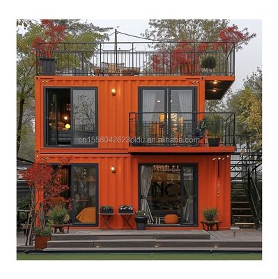 20フィートの現代的な高級プリファブハウス スタールサンドイッチパネル 屋外庭園生活のための改造された輸送コンテナ
