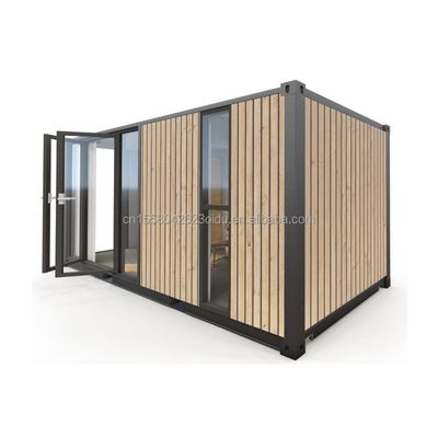 モダンな1階建てのコンテナハウス 贅沢なスタイル ホテル用の小さな木製プリファブビル アパートメント ビラや小屋