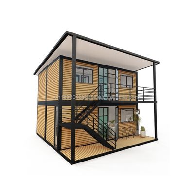 20フィート/40フィートの鋼筋枠 鋼筋折りたたみ180g モダン 4 ベッドルーム ビラヤー プリファブ 拡張可能なコンテナハウス ショッピングモールのデザイン