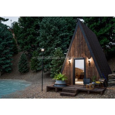 鉄鋼の折りたたみプリファブハウス 現代の屋外生活と専門コンテナのためのリビングフォレスト ホテルルーム