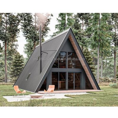 アルミ窓 現代の持ち運び可能な鋼鉄の三角形 プリファブリック 木造の家 家やホテル用の取り外せるコンテナ 1