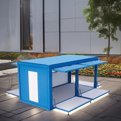 カスタマイズされた色 10ft 20ft 拡張可能なコンテナショップ ポップアップフードトラック バーのためのプリファブハウス コーヒーショップ 小売活動バー