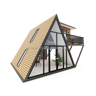 持ち運び可能な小さなホーム 製前住宅 鋼筋枠 鋼筋を折りたたむガルバン化 180g と 50/75/100mm 波サンドイッチパネル壁