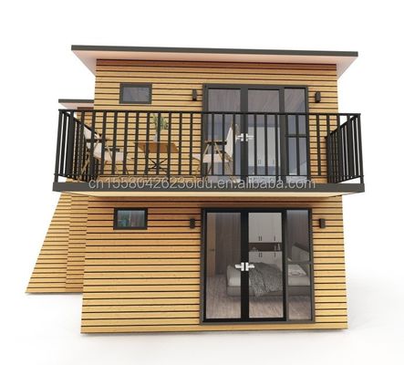 持ち運び可能な小さなホーム 製前住宅 鋼筋枠 鋼筋を折りたたむガルバン化 180g と 50/75/100mm 波サンドイッチパネル壁