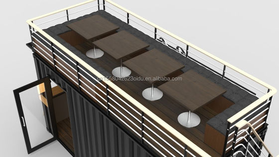 40フィートの現代製の二階建てのコーヒーバー レストラン ファストフードショップ ミニ ミニ移動式屋外コンテナ