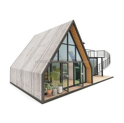 カスタマイズされた色 EU モダン コンテナハウス プリファブ 携帯型 ミニホーム モジュール型住宅 軽鋼別荘 プリファブリックハウス