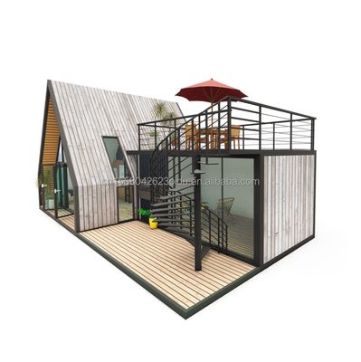 カスタマイズされた色 EU モダン コンテナハウス プリファブ 携帯型 ミニホーム モジュール型住宅 軽鋼別荘 プリファブリックハウス
