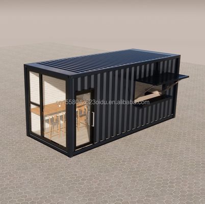 カスタマイズされた色 鉄筋鋼筋 折りたたみ 180g ファーストフード レストランとポップアップショップ ミニストア 車輪付きの小さなモバイルショップ