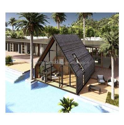 20フィートまたは40フィートの屋外鋼貨物コンテナ ホテルまたはカップルの休暇のための他の近代的なデザインの三角コンテナハウス