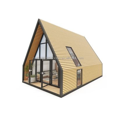 主な構造 鋼鉄の角管 現代の三角形屋外屋 ショップ用サンドイッチパネル素材で設計