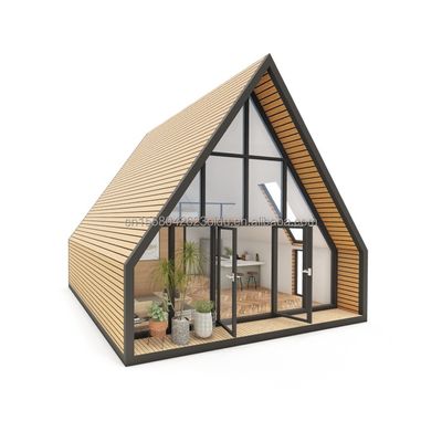 EU近代的な三角鋼構造 フラットパックコンテナハウス 設計 20フィートまたは40フィート内の木造住宅 モールアプリケーション