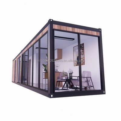 リゾート ホテルの宿泊施設 鋼鉄の角管と現代的な木材で平らなパッケージで作られています