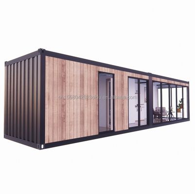 リゾート ホテルの宿泊施設 鋼鉄の角管と現代的な木材で平らなパッケージで作られています