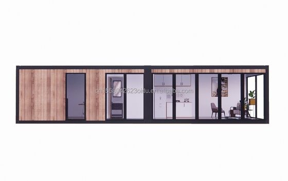 リゾート ホテルの宿泊施設 鋼鉄の角管と現代的な木材で平らなパッケージで作られています