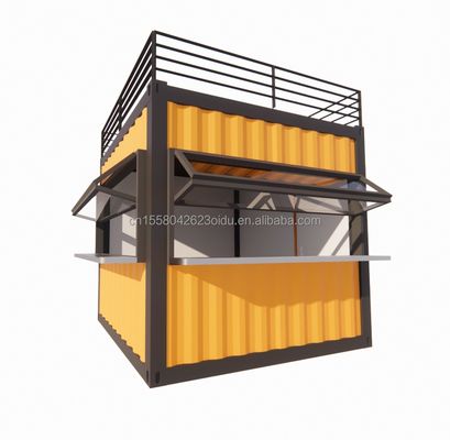 壁 50/75/100mm ウォーブサンドイッチパネル 20ft/40ft プリファブリック モバイルバー カスタマイズ可能 10 FT モダンプリファブ ミニショップ
