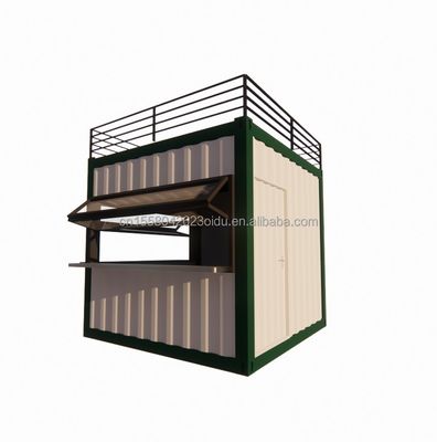 壁 50/75/100mm ウォーブサンドイッチパネル 20ft/40ft プリファブリック モバイルバー カスタマイズ可能 10 FT モダンプリファブ ミニショップ