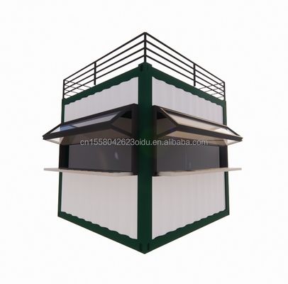 壁 50/75/100mm ウォーブサンドイッチパネル 20ft/40ft プリファブリック モバイルバー カスタマイズ可能 10 FT モダンプリファブ ミニショップ