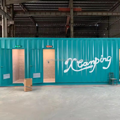 40 FT 拡張可能な移動コンテナ ストア 壁 50/75/100mm 波サンドイッチパネルのためのプリファブリックハウス