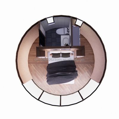 現代の欧州連合 鉄鋼管を主構造とカスタマイズされた色として用いた木製のプリファブリックハウス