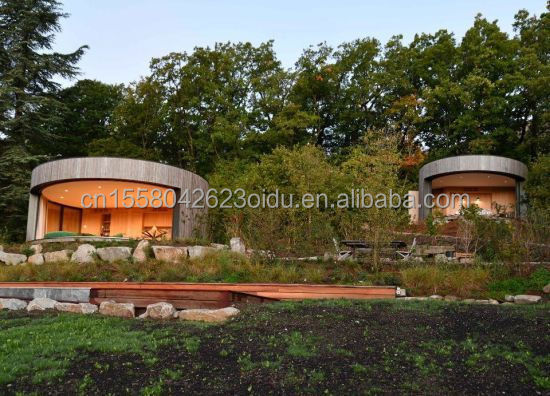木造住宅 EU オーストラリア標準 コンテナ オフィス 住宅 円形庭園 様々な素材の統合住宅