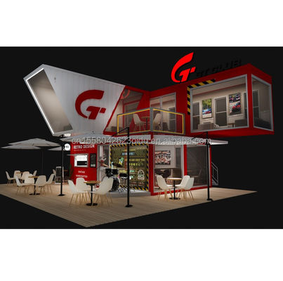 カスタマイズされた色 10ft 20ft モダン モバイル モジュール式プリファブハウス 簡単にインストール フラットパック プリファブリケート 脱ぎ取れるコンテナ