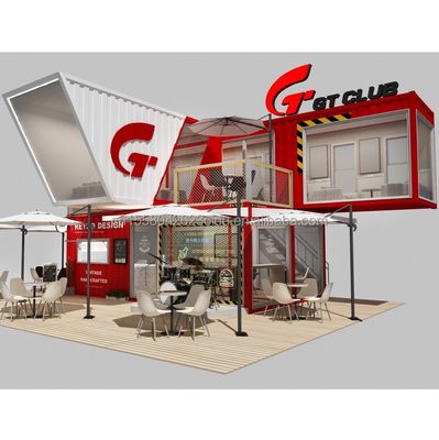 カスタマイズされた色 10ft 20ft モダン モバイル モジュール式プリファブハウス 簡単にインストール フラットパック プリファブリケート 脱ぎ取れるコンテナ