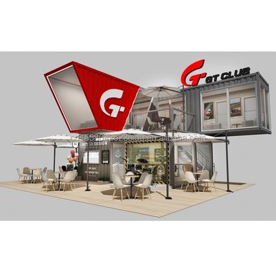 カスタマイズされた色 10ft 20ft モダン モバイル モジュール式プリファブハウス 簡単にインストール フラットパック プリファブリケート 脱ぎ取れるコンテナ