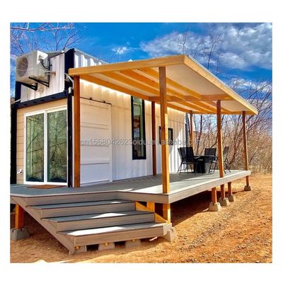 オーダーメイド カラー 40ft LOFT ファミリースタイル モバイルハウス プリファブリック 鋼筋構造と木造の外壁