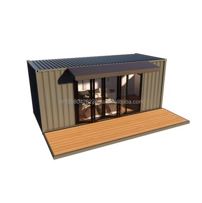 住宅用モジュール式プリファブリックトレーラー 50/75/100mm ウォーブサンドイッチパネル壁 20フィート モダンデザインスタイル