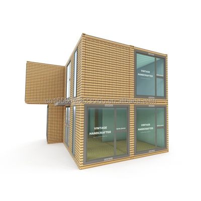 オフィス 改造された出荷コンテナ 屋外企業用 鋼模型の二階建てのプリファブリック コンテナハウス