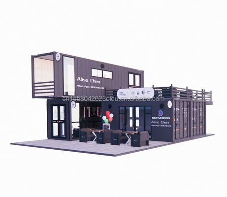 オフィスやアパートのための電化鋼管の四角管から作られたモジュール式プリファブリックハウス