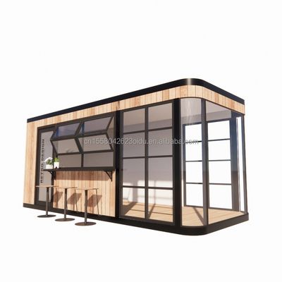 鉄鋼管構造 20FT コンテナ カフェバー モバイル サンライトハウス オーダーメイド色の屋外バー