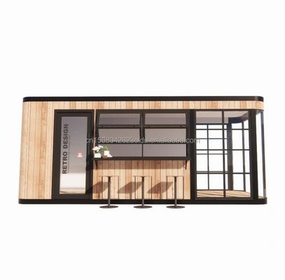 鉄鋼管構造 20FT コンテナ カフェバー モバイル サンライトハウス オーダーメイド色の屋外バー
