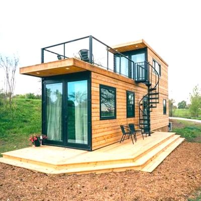 木製床 移動コンテナハウス 輸送と荷物 20'/40' コンテナ プリファブ モジュール式折りたたみコンテナハウス