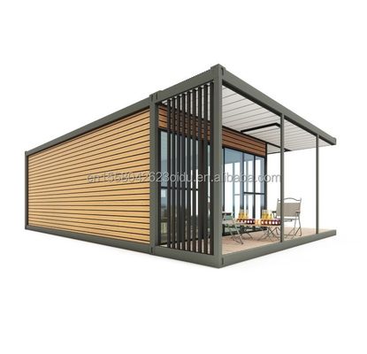 モダンなデザイン 木製プラスチックコンテナ 素材とプリファブリック構造の住宅