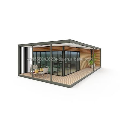 モダンなデザイン 木製プラスチックコンテナ 素材とプリファブリック構造の住宅