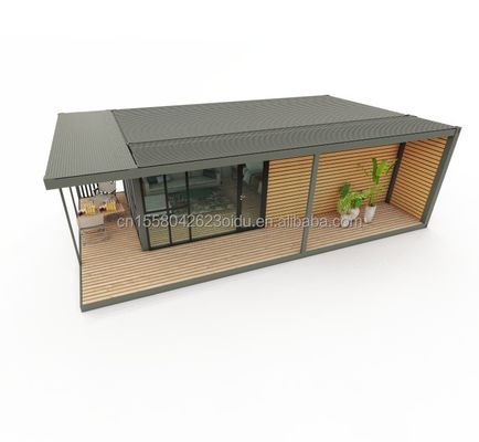 モダンなデザイン 木製プラスチックコンテナ 素材とプリファブリック構造の住宅