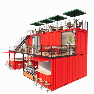 ビール/コーヒー/フードキオスクの最高の体験を 40FT コンテナバーとテラスで