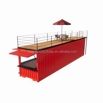 店舗 20フィート 40フィート コンテナ 店舗 拡張ブース アルミ合金窓付き 屋外コーヒーショップをデザイン