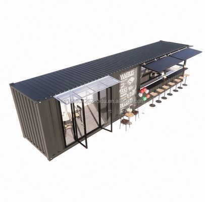 鋼鉄管 主構造 20ft-40ft オーダーメイド モジュールコンテナ コーヒーショップ 現代のデザインの食品スタンド